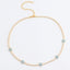 Simple Flower Zircon Choker Necklace for Women - Multiple Colors Available