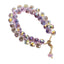 Minimalist Crystal Flower Beaded Bracelet for Women