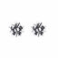 Simple Metal Flower Christmas Bow Stud Earrings for Women