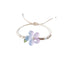 Simple Style Natural Stone and Ceramic Flower Bracelet - Hand-Woven Fashion Accessory