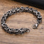 Geometric Stainless Steel Byzantine Twist Men's Bracelet - Vintage Style Jewelry