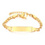 Simple Geometric 18K Gold Plated Stainless Steel Adjustable Kid's Bracelet