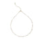 Simple Geometric Alloy Plated Pearl Choker Necklace for Women