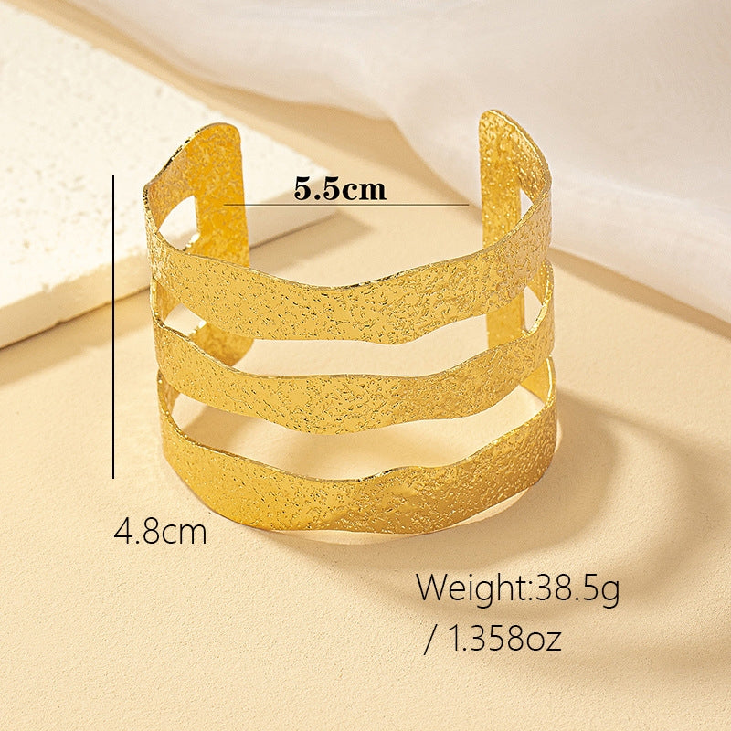 Simple Style Geometric Alloy Wholesale Bangle