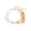 Simple Geometric Alloy Statement Bangle Bracelet Set