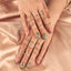 Simple Geometric Bohemian Leaf and Moon Ring Set - 20 Pieces