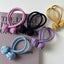 Geometric Cloth & Chinese Knot Elastic Hair Tie Set - Durable & Versatile Headband