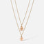 Simple Style Geometric Cross 304 Stainless Steel Wholesale Double Layer Necklaces