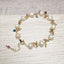 Simple Geometric Freshwater Pearl and Tourmaline Bracelet