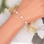 Simple Geometric Imitation Pearl Beaded Drawstring Bracelets for Women