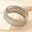 Simple Geometric Iron Hollow Out Expandable Unisex Bangle Bracelet