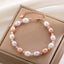 Minimalist Baroque Geometric Pearl Adjustable Bracelet