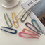 Geometric Candy Color U-Shaped Hairpin - Simple Style Hair Accessory