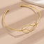 Simple Geometric Hollow Alloy Women's Choker Necklace