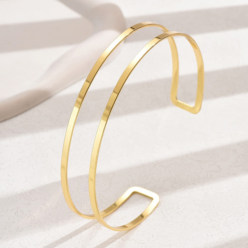 Simple Geometric Openwork Alloy Women's Choker Necklace