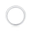 Simple Geometric Sterling Silver Moissanite Inlay Ring