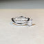 Classic Moissanite Sterling Silver Ring with Geometric Design