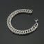 Simple Geometric Stainless Steel Cuban Link Bracelet for Men