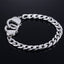 Simple Geometric Stainless Steel Handcuff Bracelet 20.5mm