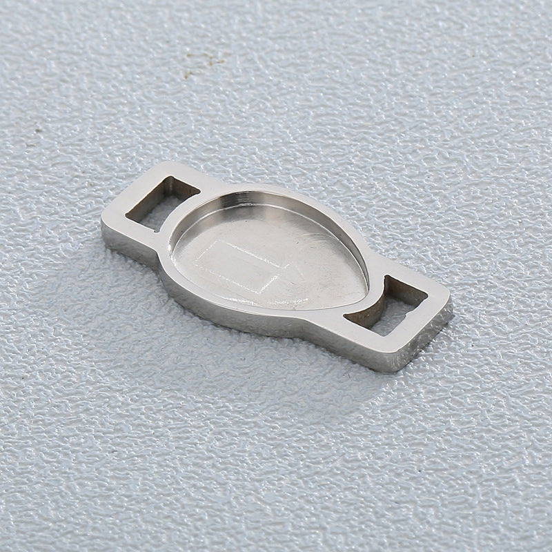 Geometric Stainless Steel Jewelry Oval Water Drop Pendant DIY Accessories