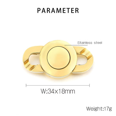 Geometric Stainless Steel Creative Fashion Jewelry Chain Buckle for DIY Handmade Accessories