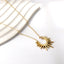 Geometric Gold Plated Stainless Steel Pendant Necklace