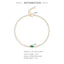 Simple Geometric S925 Sterling Silver Green Gemstone Bracelet