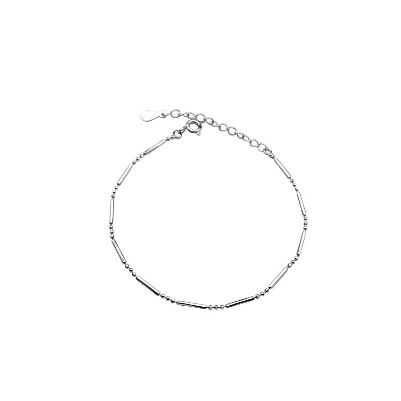 Geometric Gold & Silver Plated Sterling Silver Bracelet - Chic Minimalist Design for Women