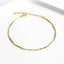 Geometric Gold & Silver Plated Sterling Silver Bracelet - Chic Minimalist Design for Women