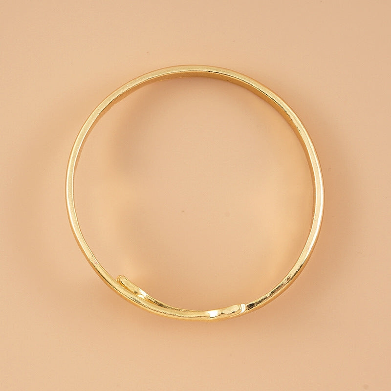 Simple Style Hand Alloy Wholesale Bangle