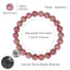 Simple Heart Agate Beaded Women's Bracelet with 100 Languages 'I Love You' Projection Pendant