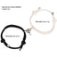 Simple Heart Shape Alloy Resin Rope Couple Bracelets - Black and White Magnetic Attraction