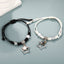 Simple Heart & Star Alloy Unisex Couple Bracelets