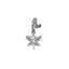 Heart & Eye Zircon Inlay Stainless Steel Belly Ring Set with Butterfly and Pearl Accents