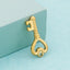 Heart Shaped Stainless Steel Key Pendant Necklace - Hollow Lock Design Jewelry Accessories
