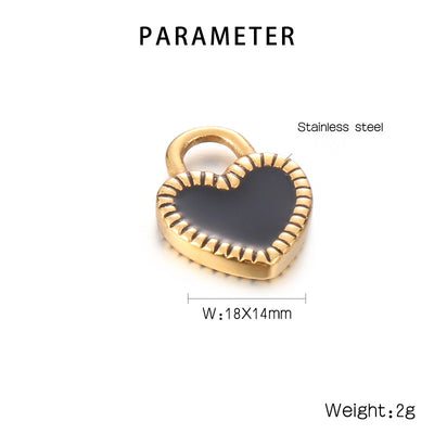 Heart-Shaped Stainless Steel Love Lock Pendant Necklace - Valentine's Day Jewelry Accessories