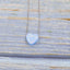 Simple Heart Shape Opal Pendant Women's Necklace