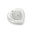 Heart-Shaped Stainless Steel Rhinestone Pendant - Zircon Love Jewelry DIY Accessories