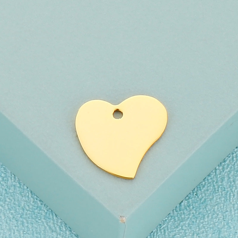 Heart-Shaped Stainless Steel Plated Jewelry Accessories for DIY Fashion Pendant and Handmade Jewelry Materials