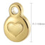 Heart Shape Stainless Steel Jewelry Accessories - Creative Gold Titanium Steel Love Pattern Necklace Earrings Pendant