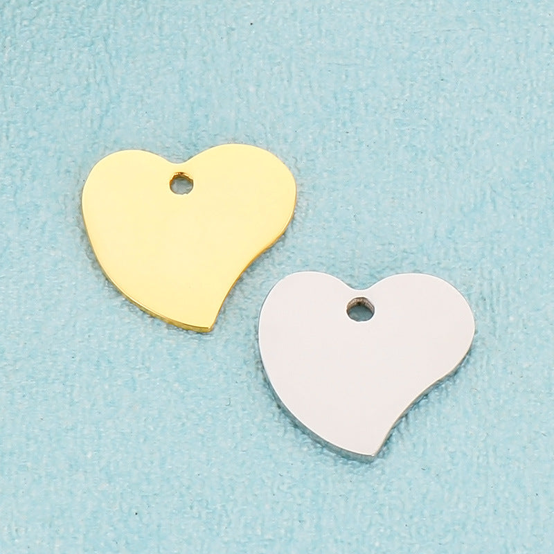 Heart-Shaped Stainless Steel Plated Jewelry Accessories for DIY Fashion Pendant and Handmade Jewelry Materials