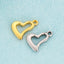 "Stainless Steel Heart-Shaped Openwork Pendant and Jewelry Accessories for DIY Necklaces and Earrings"