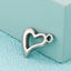 "Stainless Steel Heart-Shaped Openwork Pendant and Jewelry Accessories for DIY Necklaces and Earrings"