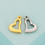 "Stainless Steel Heart-Shaped Openwork Pendant and Jewelry Accessories for DIY Necklaces and Earrings"