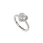 Simple Heart Shape 1 Carat Moissanite Sterling Silver Ring for Women