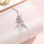 Sterling Silver Heart & Angel Wings Zircon Bracelet - Women's Luxury Clavicle Chain