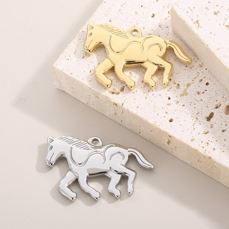 Stainless Steel Horse Pendant Jewelry Accessories for Luggage and Personal Style