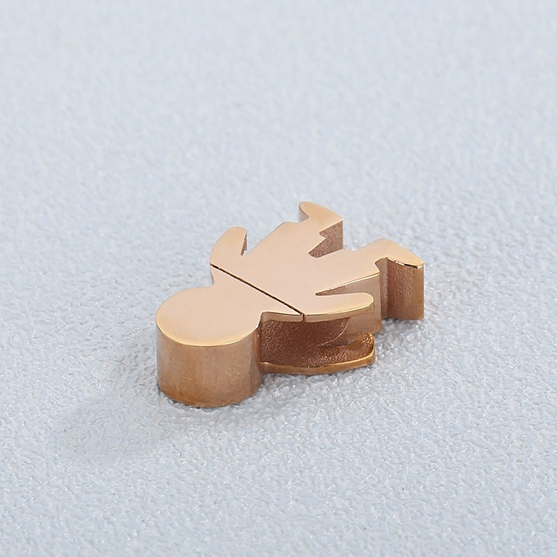 "Stainless Steel Cartoon Villain Mirror Polished DIY Jewelry Pendant Accessories"