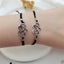 Simple Infinity Heart Symbol Alloy Wax Rope Friendship Bracelets