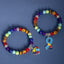 Simple Style Natural Stone Multicolor Puzzle Heart Bracelets Wholesale